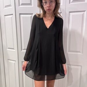 Chiffon black dress